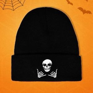 Black Beanie With Skull